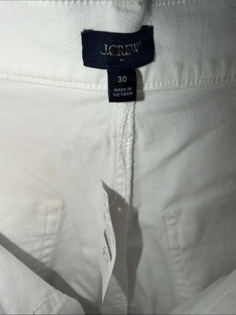 J. Crew White utility denim short Size 30